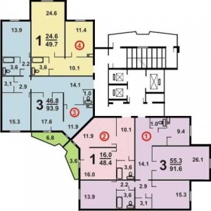 Планировки квартир в новостройках серии И-155Н